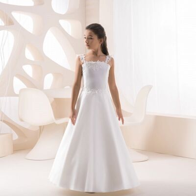 Precioso vestido para niña, vestido de comunión, vestido marfil - K 223 marfil