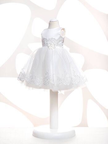 Belle robe de fille de fleur, première communion, robe de tout-petit - K 220 3