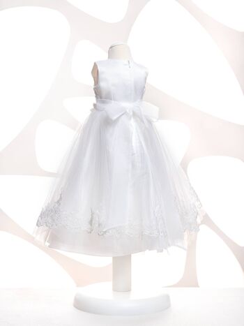 Belle robe de fille de fleur, première communion, robe de tout-petit - K 220 4