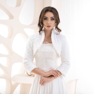 Bridal knitted bolero - B 36