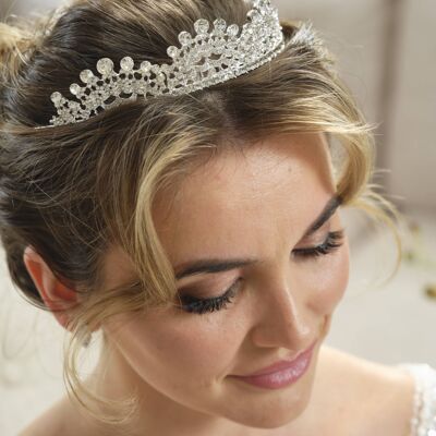 Diadem mit Kristallen - D 32