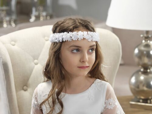 Girls hair accessory, communion wreath - W 202