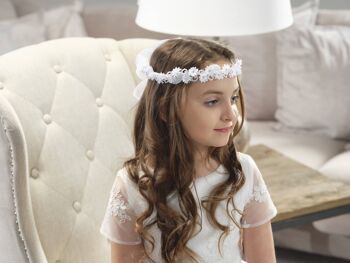 Accessoire cheveux fille, couronne de communion - W 99 1