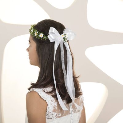Girls hair accessory, communion wreath - W 302