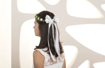 Accessoire cheveux fille, couronne de communion - W 302 2