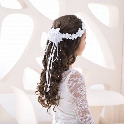 Girls hair accessory, communion wreath - W 25