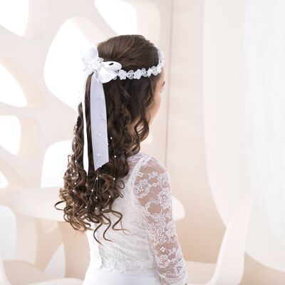 Girls hair accessory, communion wreath - W 206