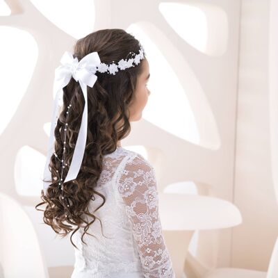 Accessoire cheveux fille, couronne de communion - W 203