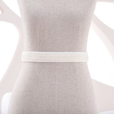 Ceinture faite main avec perles - F8