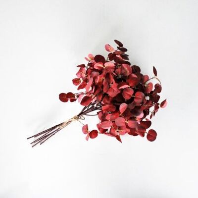 Artificial burgundy eucalyptus branch 39 cm - Floral arrangement