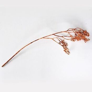 Branche d'eucalyptus marron artificielle 80 cm  - Composition florale 1