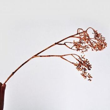 Branche d'eucalyptus marron artificielle 80 cm  - Composition florale 2