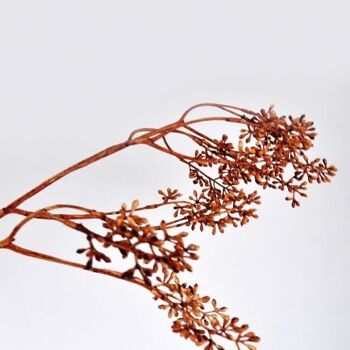 Branche d'eucalyptus marron artificielle 80 cm  - Composition florale 3
