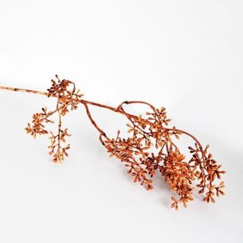 Branche d'eucalyptus marron artificielle 80 cm  - Composition florale 5
