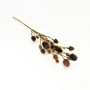 Branche de chardon brun artificielle 56 cm - Composition florale 4