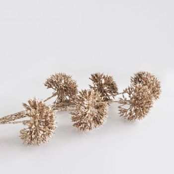 Branche de feuillage or paillette artificielle 81 cm - Composition florale 4