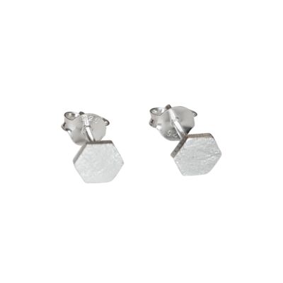 Octagon stud earrings