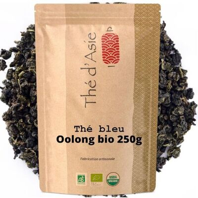 Thé bleu bio de Chine - Oolong - vrac - 250g