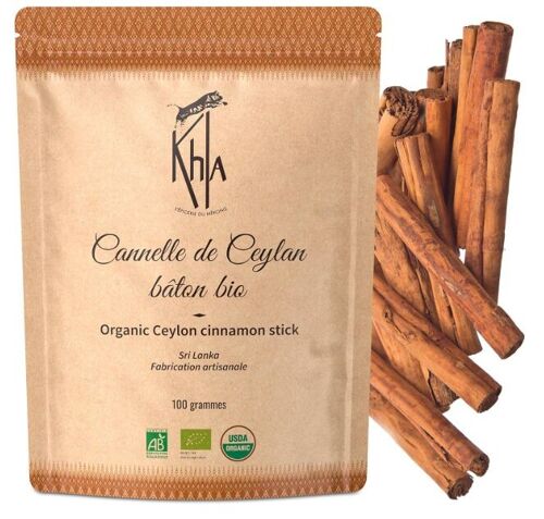 Cannelle de Ceylan - Biologique - en bâtons - 100g