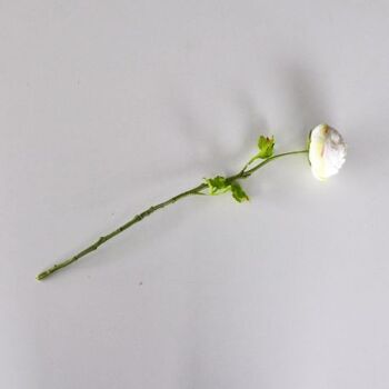 Branche de renoncule crème/rose artificielle 50cm - Composition florale 1