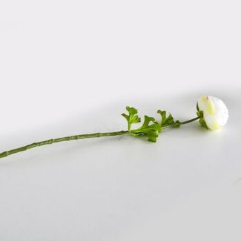 Branche de renoncule crème/rose artificielle 50cm - Composition florale 4