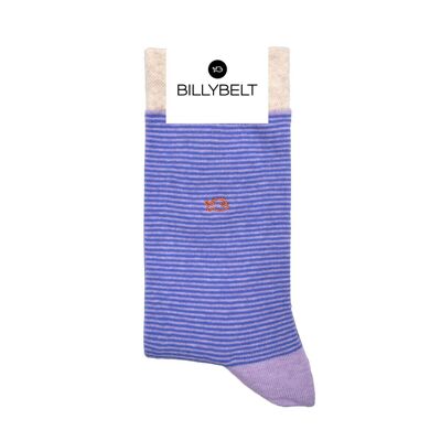 Gestreifte Socken aus gekämmter Baumwolle – Vibrant