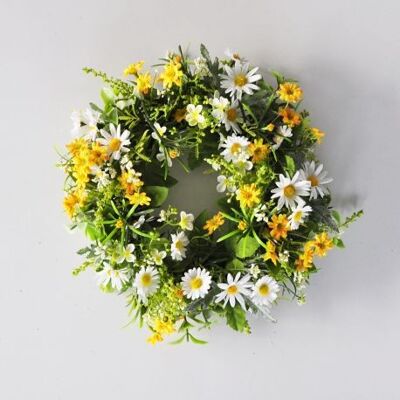 Ghirlanda di fiori di margherite artificiali 15 cm - Decorazione floreale