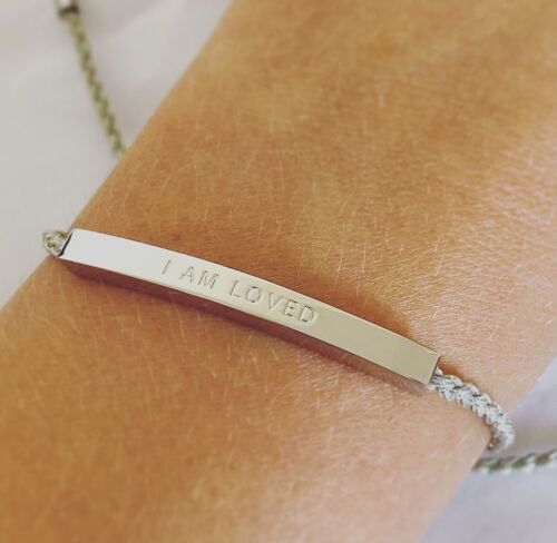 I AM LOVED – Silver Reminder Rope Bracelet