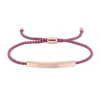 JE SUIS MOI – Bracelet Corde Rappel Rose 4