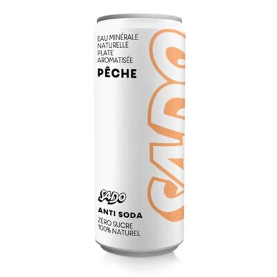 Peach flavored mineral water - still - 330ml