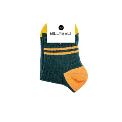 Halbhohe Socken aus gekämmter Baumwolle – Grün