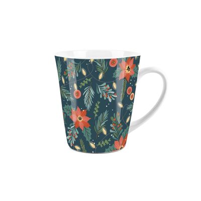 Tazza con fiori di Natale - 300 ml