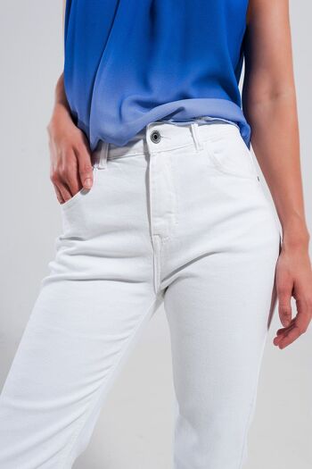 Jean skinny en coton stretch blanc 5