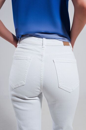 Jean skinny en coton stretch blanc 6