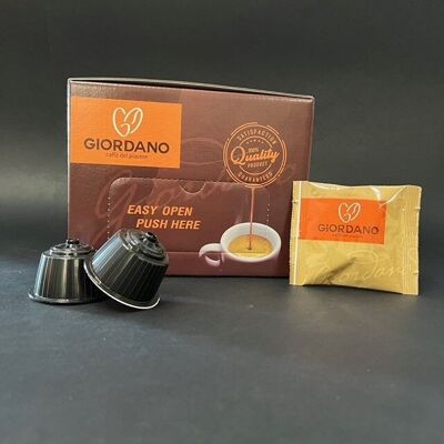 Kaffee in 30 Dolce Gusto-kompatiblen Kapseln Vellutata