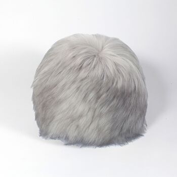 Snowball XL - Coussin rond en fausse fourrure - Made in France 13