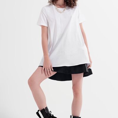 Abito T-shirt in bianco