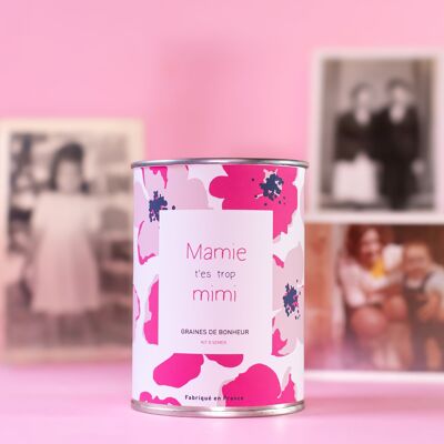 Aussaatset „Oma, du bist Mimi“, hergestellt in Frankreich