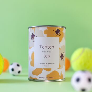 Kit à semer "Tonton t'es trop top" fabriqué en France 1