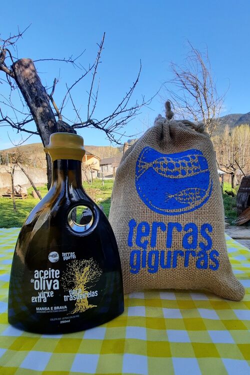 Aceite de Oliva Virgen Extra - Terras Gigurras - Finca Trasdeirelas- Variedades Gallegas Autóctonas