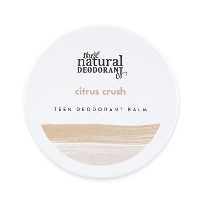 Teen Deodorant Balm Citrus Crush 55g - Aluminium Free, Plastic Free, Vegan