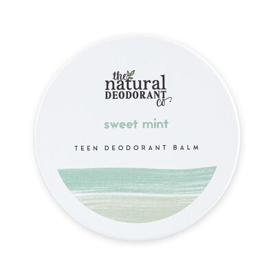 Teen Deodorant Balm Sweet Mint 55g - Aluminium Free, Plastic Free, Vegan