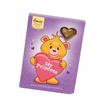 Carte cœur en chocolat Sentiment - Ma princesse 2
