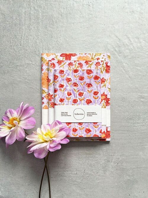 Notebook Set of 3, Lilac