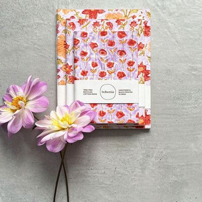 Notebook Set of 3, Lilac