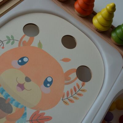 WOODEN PLATE FOR FLISAT/TROFAST SQUIRREL TABLE