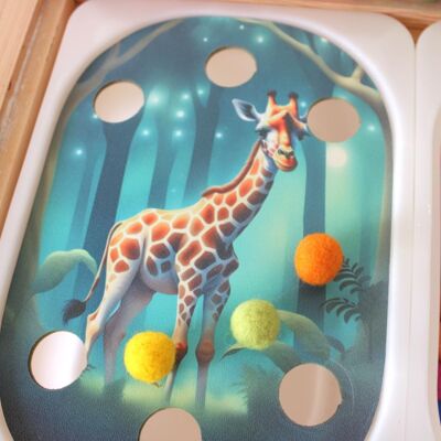 WOODEN PLATE FOR FLISAT/TROFAST GIRAFE TABLE