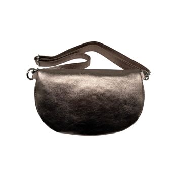 SAC BANANE CUIR GRAINE LINA 25CM CUIVRE 3