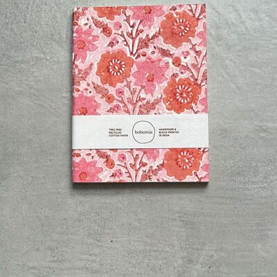Floribunda-Notizbuch, Vintage-Rosa