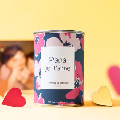 Kit de siembra "Papa je t'aime" Made in France